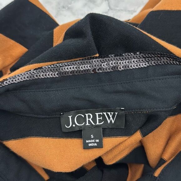 J. Crew Sequin Stripe Rugby Shirt S - Picture 6 of 8
